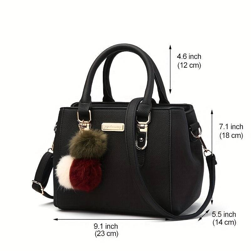 Chic PU Leather Small Shoulder Bag Convertible Strap