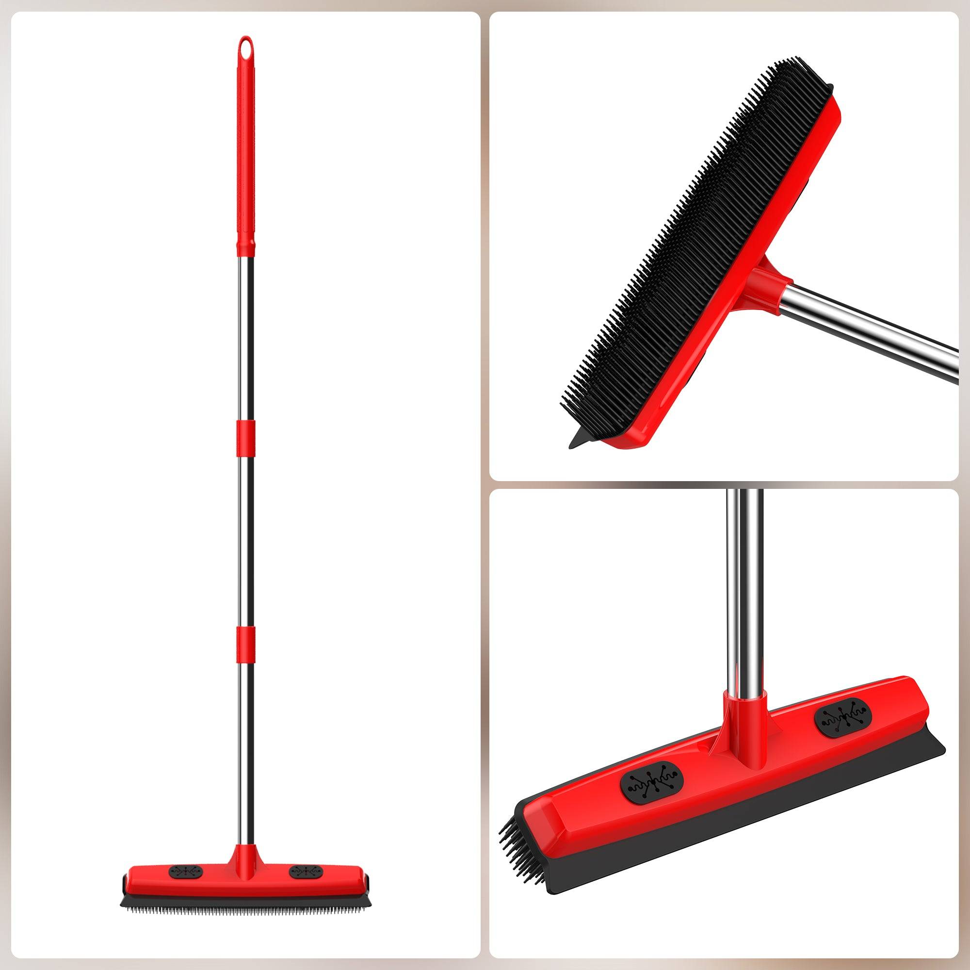 Pet Hair Remover Broom And Squeegee For Carpets