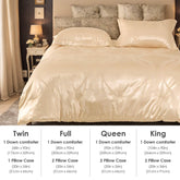 Luxury Satin Bedding Set Italian Gold Jacquard Design