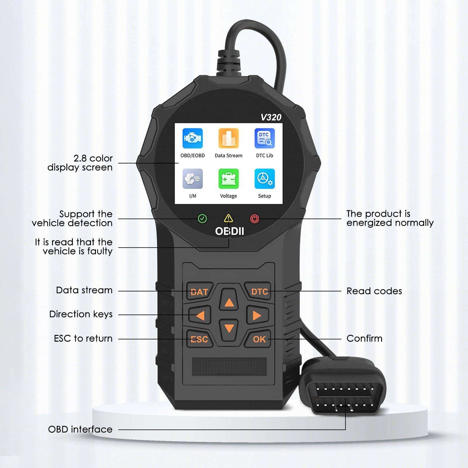 Car Code Reader OBD2 Engine Diagnostic Scanner