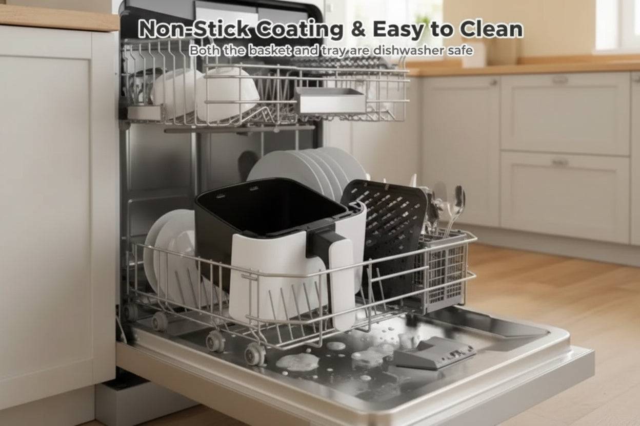 3QT Air Fryer Digital Controls Compact Healthy Cooking