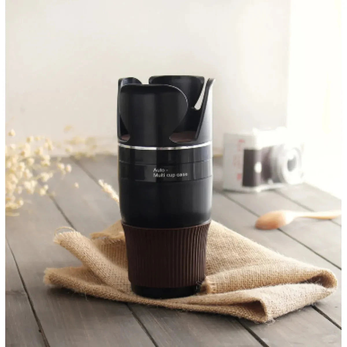 Foldable Magnetic Car Cup Holder with Vacuum Mount