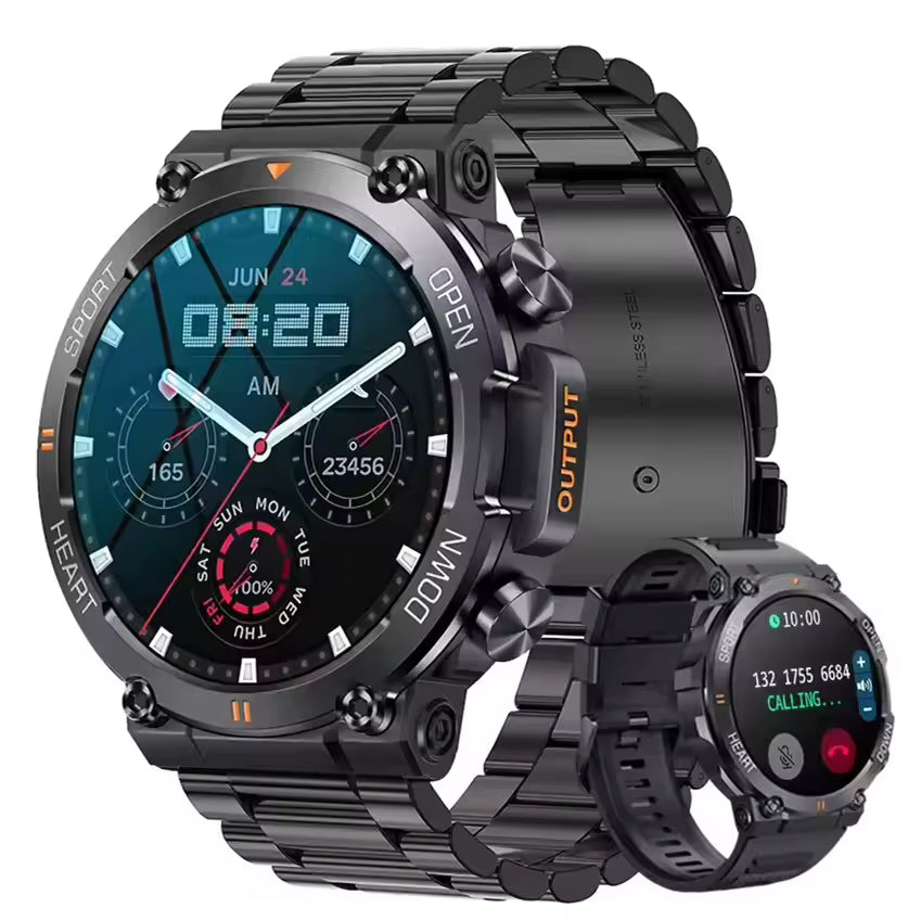 Mens Smart Watch Bluetooth Call Fitness