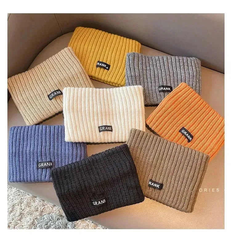 Warm Plaid Sports Knit Headbands 4 Pack Unisex Ear Warmer