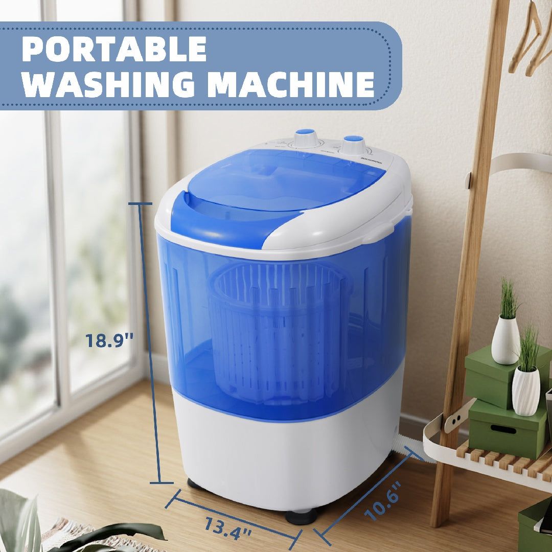 Compact Portable Washing Machine with Spin Dryer