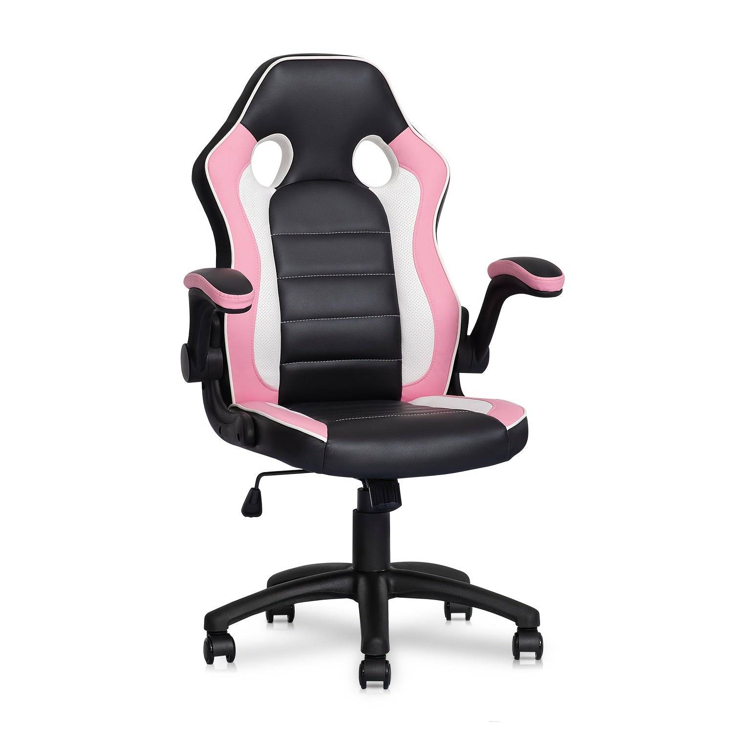Ergonomic Gaming Chair with Flip-Up Arms – MoNiBloom Padded Computer Chair for Adults, Men & Women Gamers