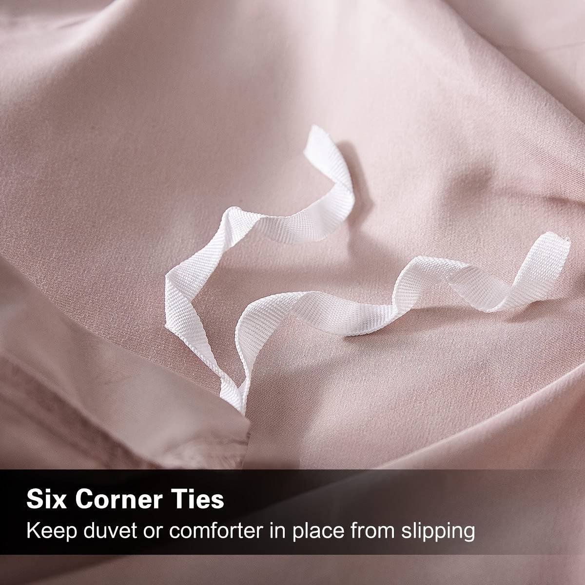 Luxury Duvet Cover Set 3pcs – 100% Sufiber 120g, Zipper Closure & Corner Ties, Soft & Durable Bedding Gift Set for Valentine’s Day