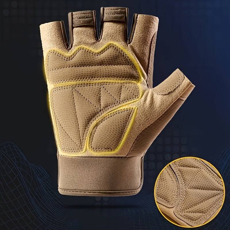 Half Finger Sports Gloves for Men and Women, Anti-Slip Training Gloves for Cycling, Hiking and Outdoor Workouts, Breathable Lightweight Design