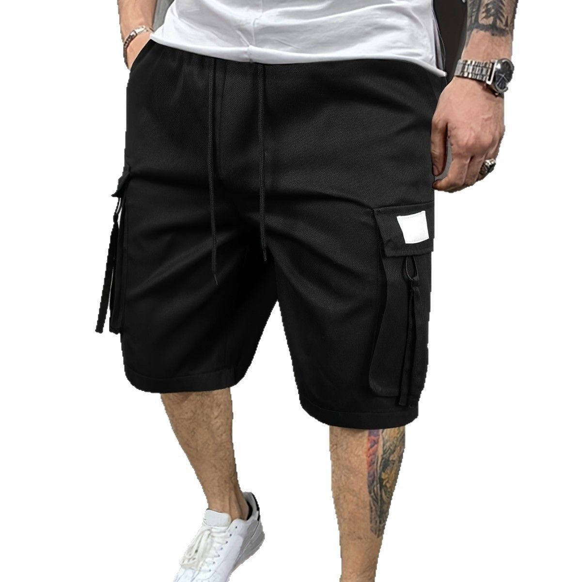 Men’s Korean Style Straight Leg Casual Shorts Lightweight