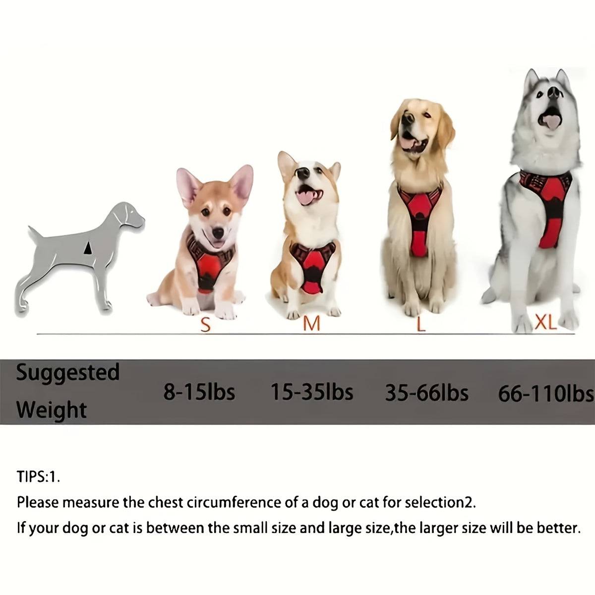 No-pull dog harness set with 5ft leash, foldable water bowl, poop bag holder, for walking, camping, running, black