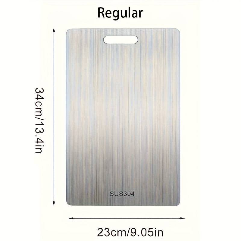 Premium Double-Sided Stainless Steel Cutting Board Food Grade Material for Kitchen & Dining Use