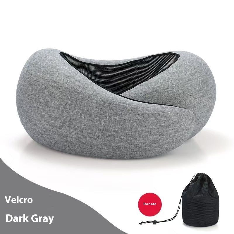 Memory Foam Travel Neck Pillow U Shape Adjustable Support