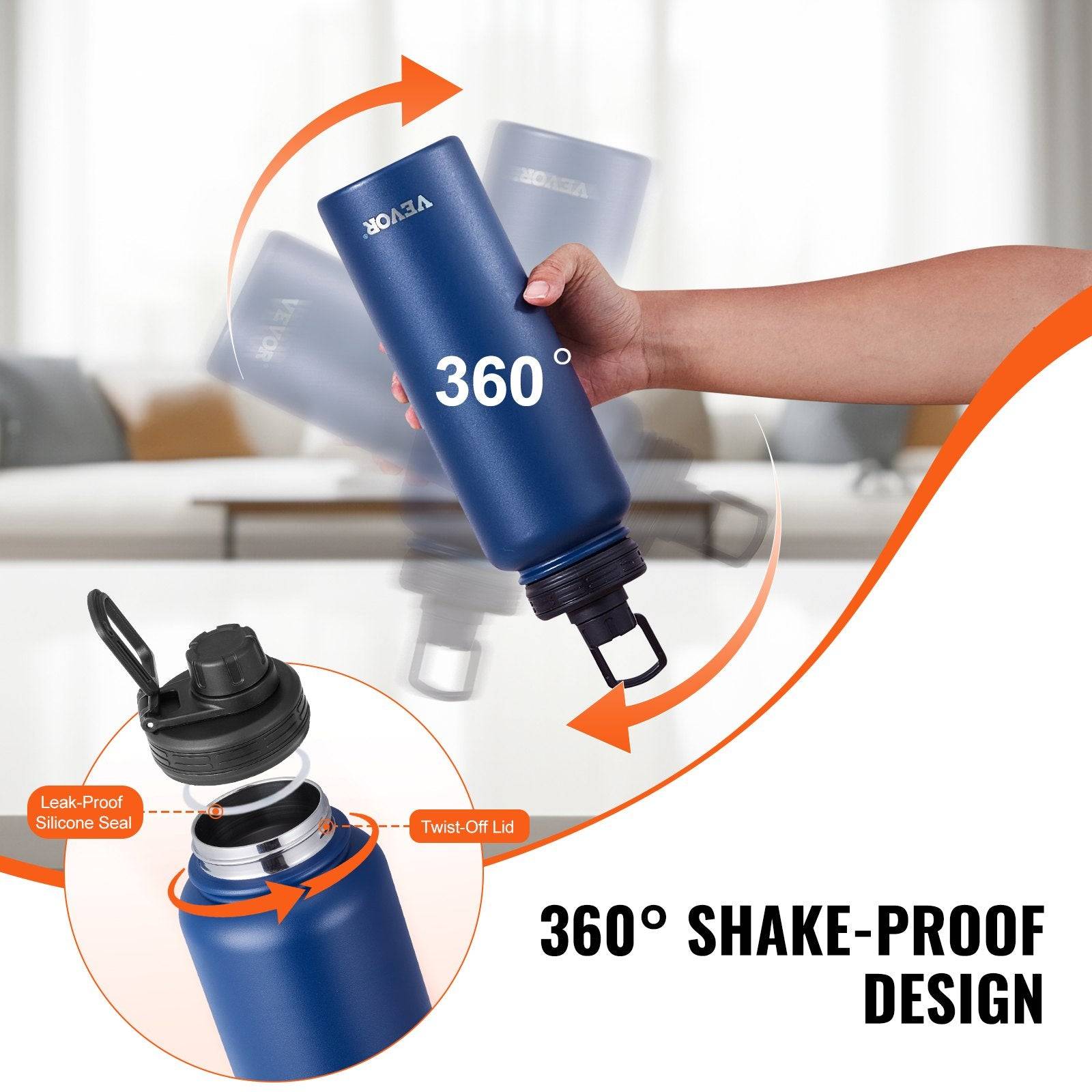 40oz Insulated Water Bottle with Wide Mouth Stainless Steel