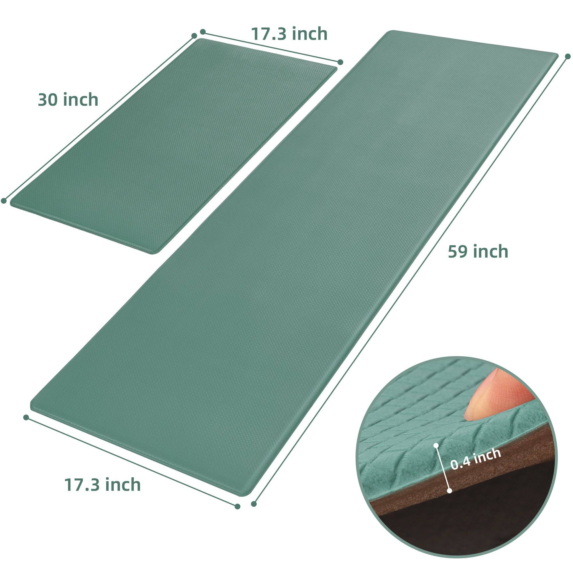 Floor Mat Non Slip Waterproof Kitchen Set of Two