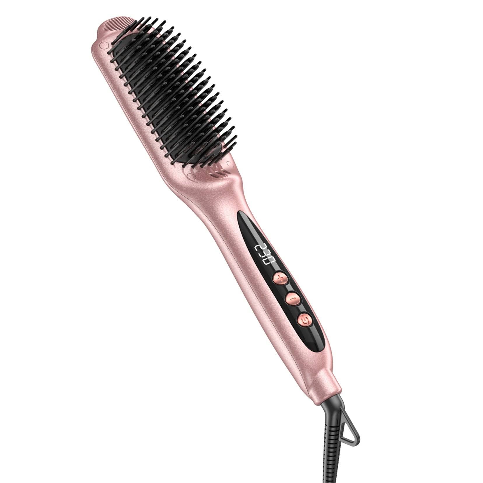 Electric Hair Brush with Ceramic Heating and Adjustable Heat