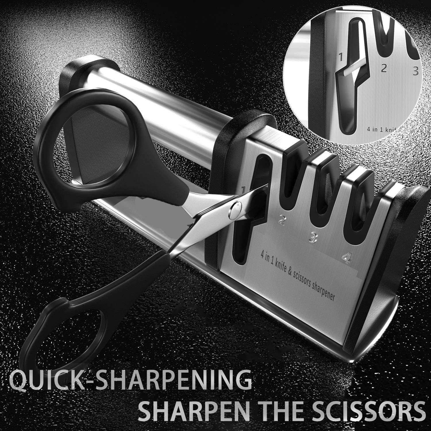 4 in 1 Manual Knife Sharpener for Knives