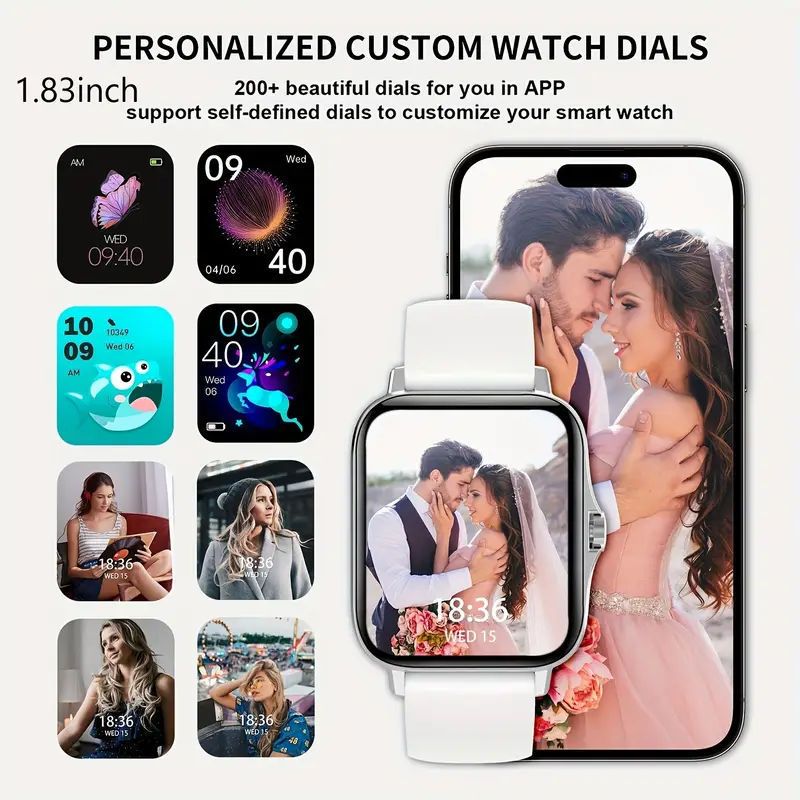 1.85 Inch Smart Watch with Bluetooth Calling