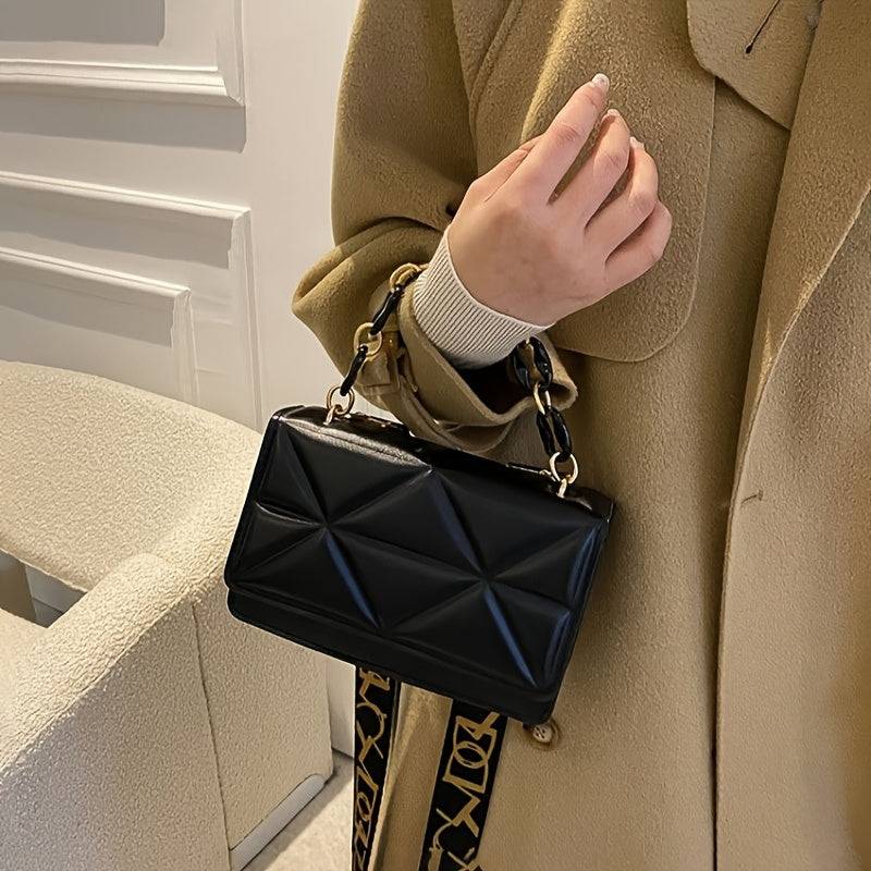 Casual Crossbody Shoulder Bag for Women Wide Strap Design Lightweight Everyday Purse