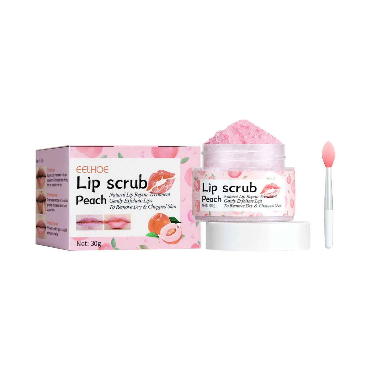 Peach Lip Scrub Hydrating Exfoliation Treatment