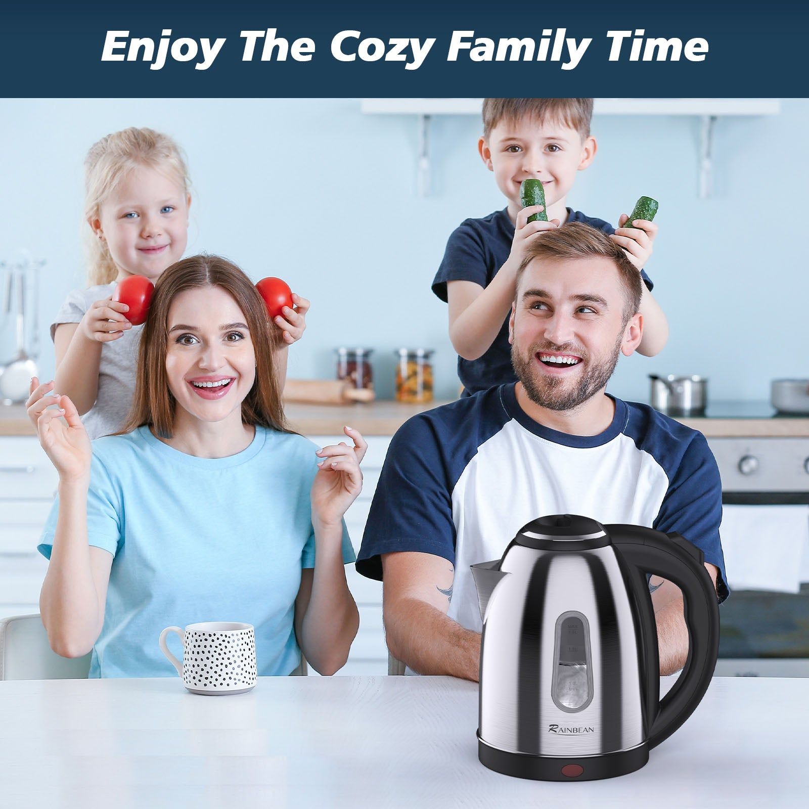 1.8L Electric Kettle with Auto Shut Off Fast Heating