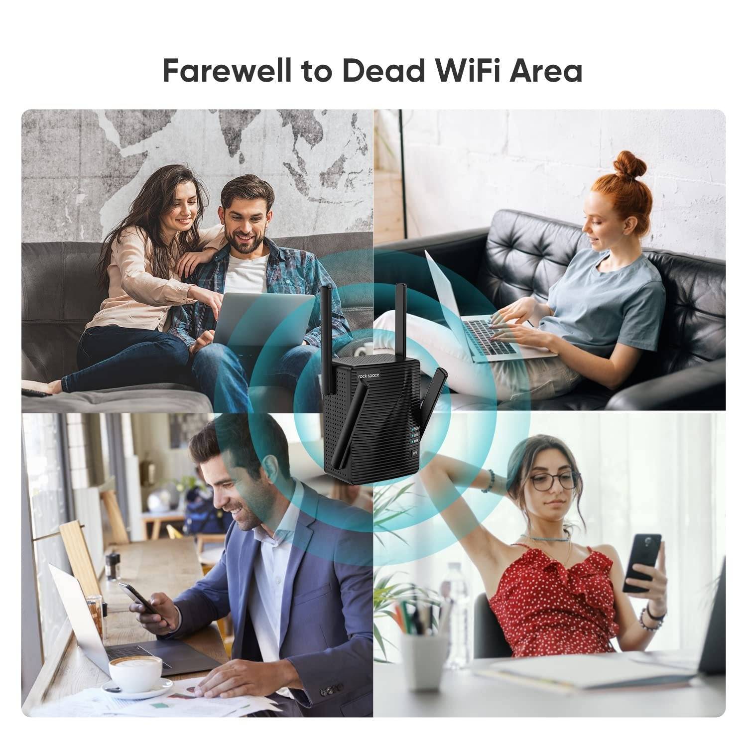 AC2100 Dual Band WiFi Extender with Gigabit Ethernet Port