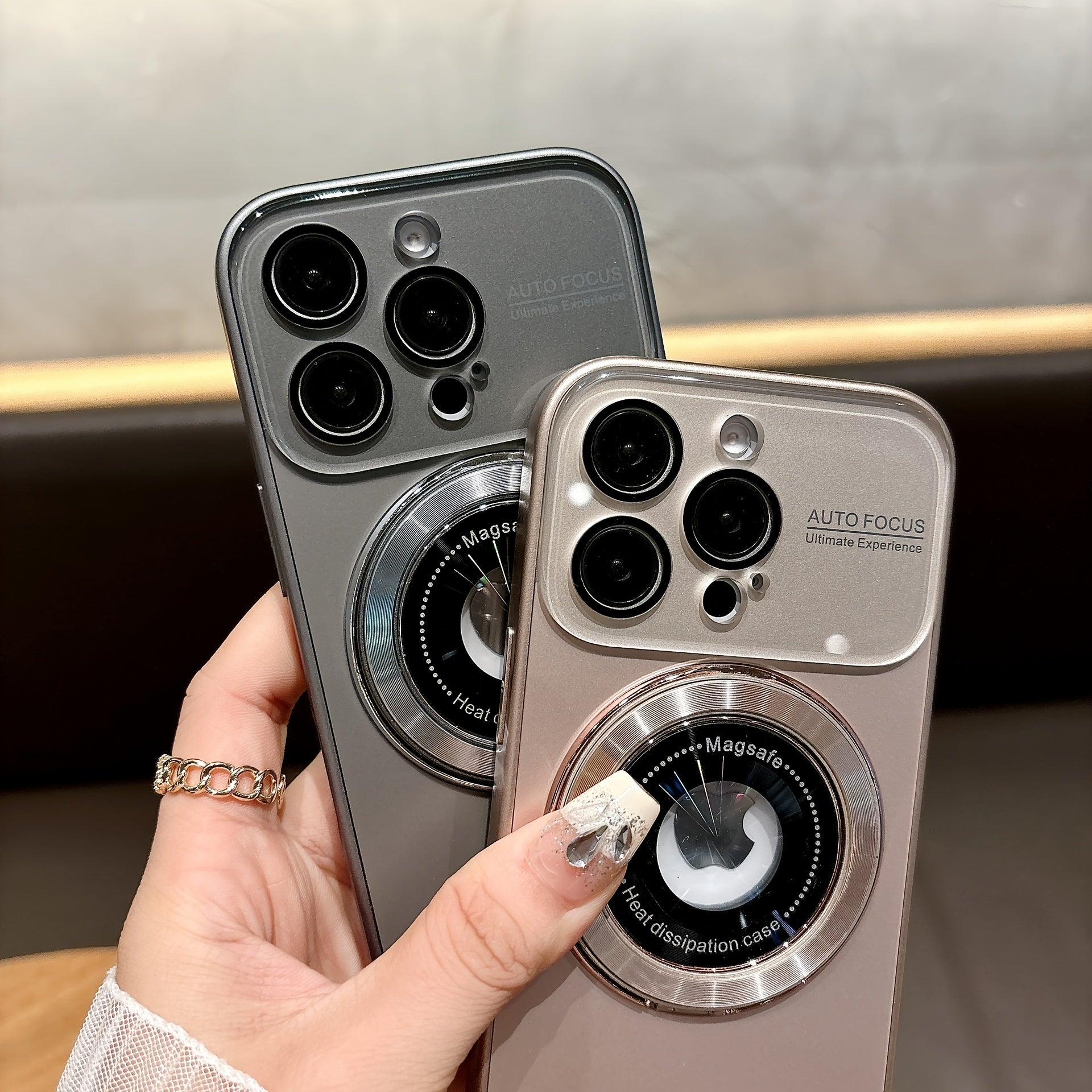 Magnetic Phone Case for iPhone 12/13/14/15/16 Pro Max Plus, Shockproof Matte Back Cover with Camera Protection, Wireless Charging Compatible