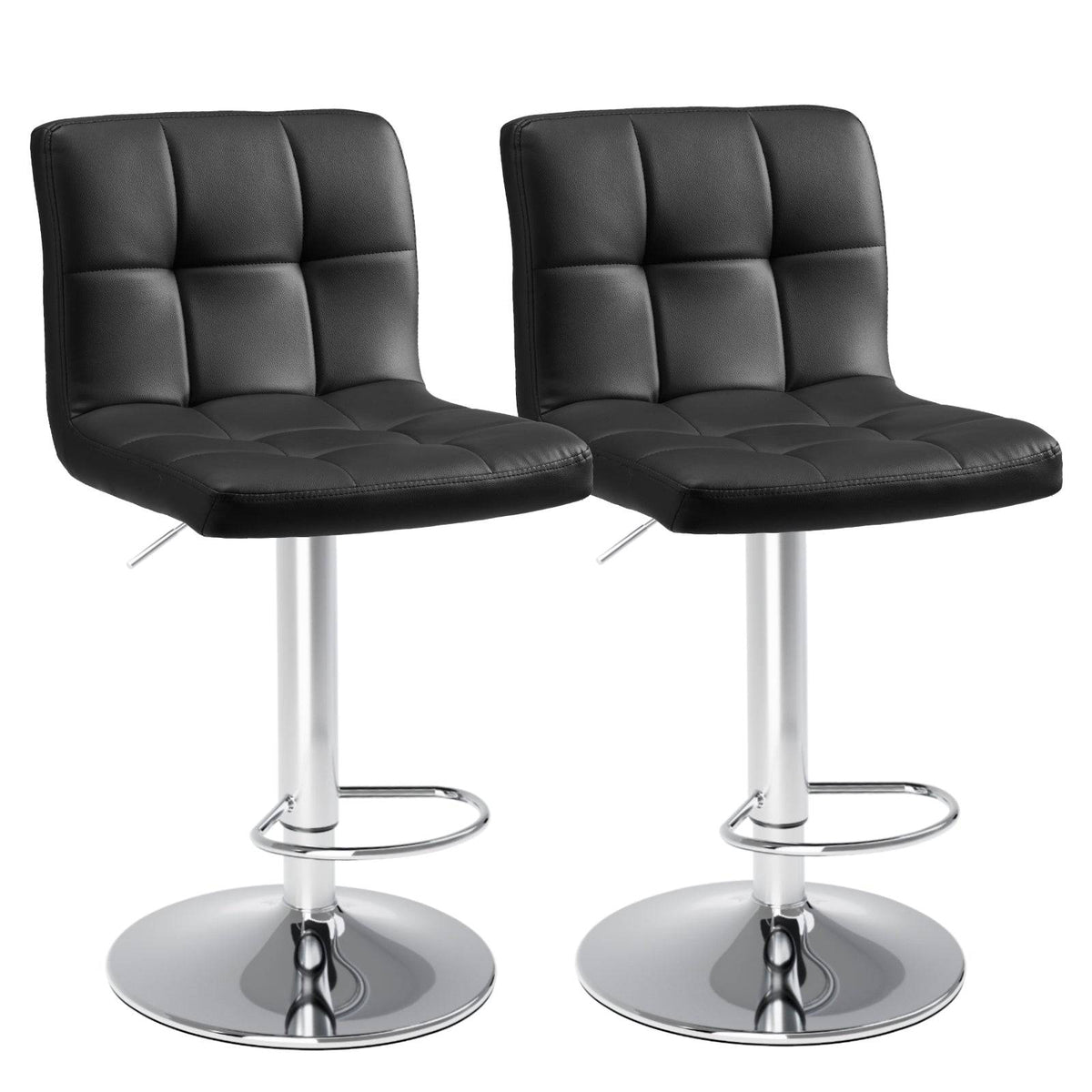Adjustable Bar Stools with Backrest 2 Pack