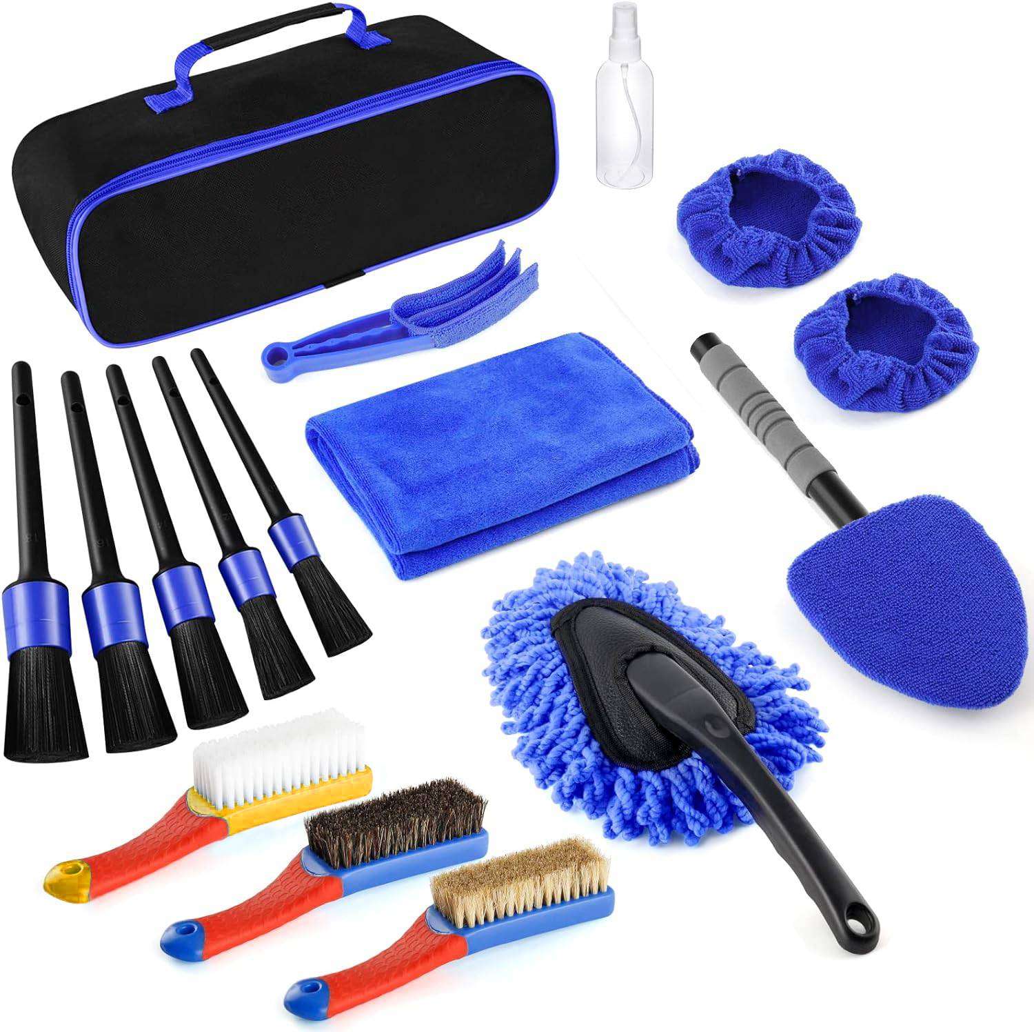 Detailing Brush Kit 17Pcs Car Cleaning Multi Purpose