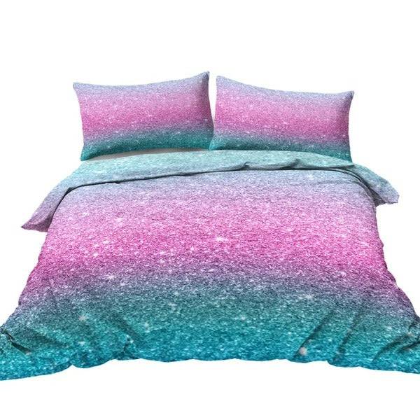 Queen Microfiber 1800 Printed Duvet Covers Set