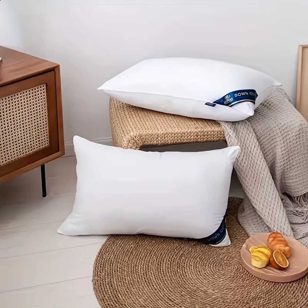 Pillows Blue Cotton Soft Supportive Cushions for Sleeping