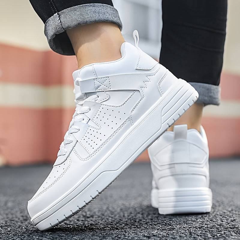 Men’s High-Top Lace-Up Sneakers – Durable Outdoor Skateboard & Casual Sports Shoes for Versatile Everyday Wear