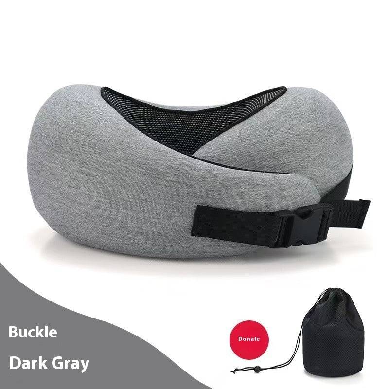 Memory Foam Travel Neck Pillow U Shape Adjustable Support