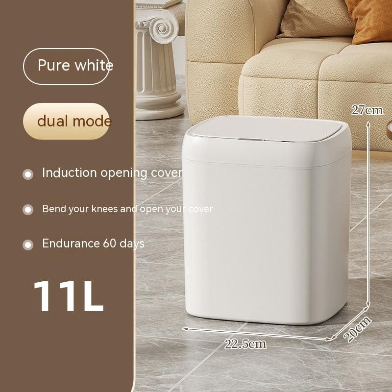 Smart Trash Can With Lid For Bedroom And Living Room Kitchen Storage Box Trash Can Induction Small Car Box Automatic Smart Dustbin Smart Trash Bin - PMMNAPOLES