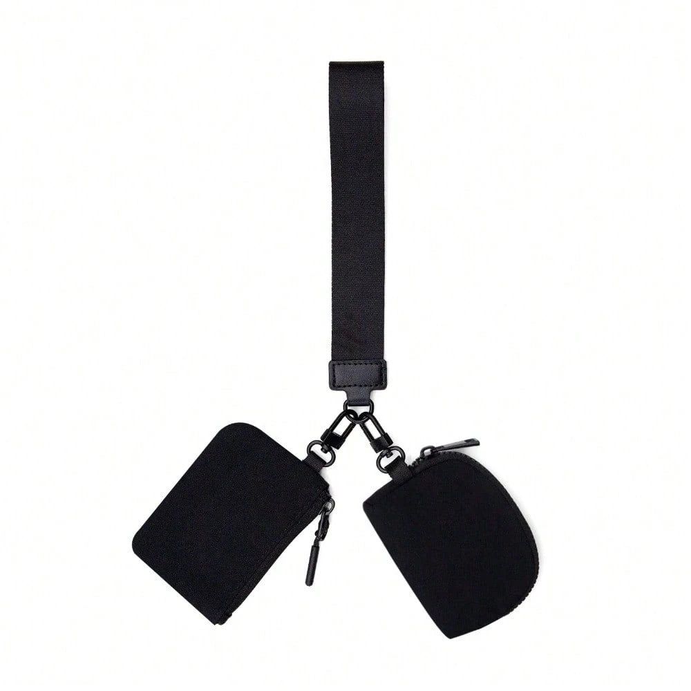 Womens Wristlet Wallet Keychain Mini Zip Organizer