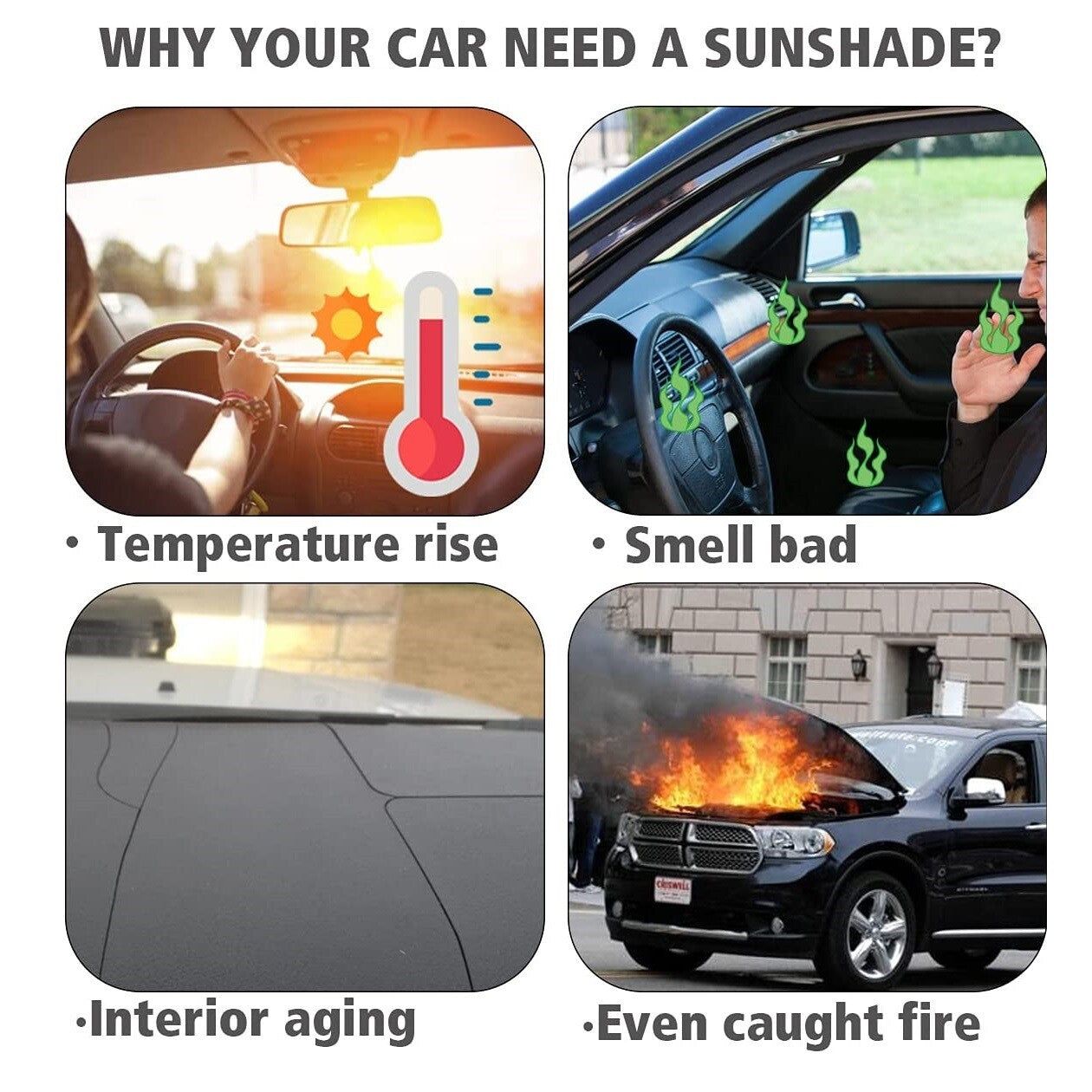 Umbrella Car Windshield Sun Shade for Chevy Malibu 2016–2025