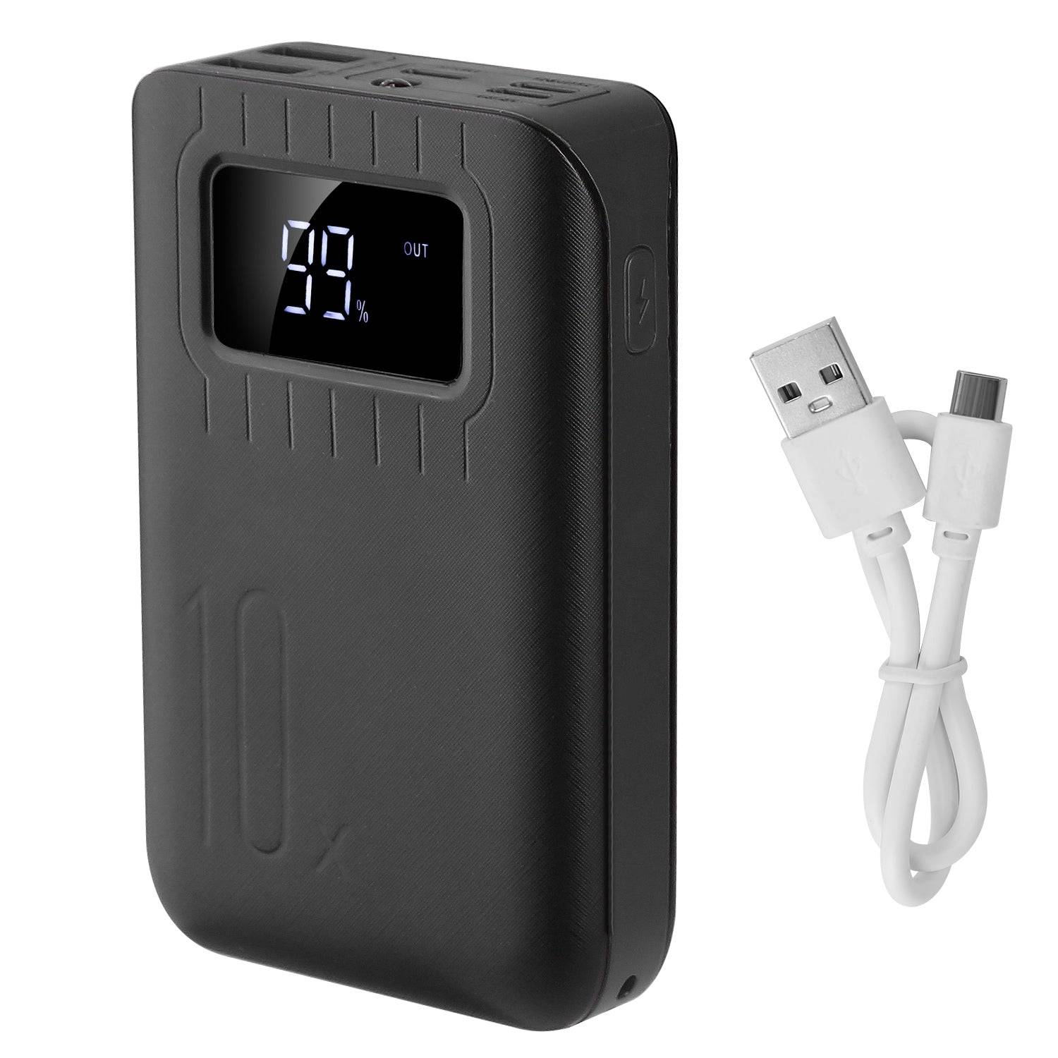 10000mAh Dual USB Power Bank with LCD