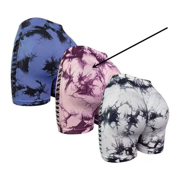 Tie-dye Yoga Bum Lift Shorts - PMMNAPOLES