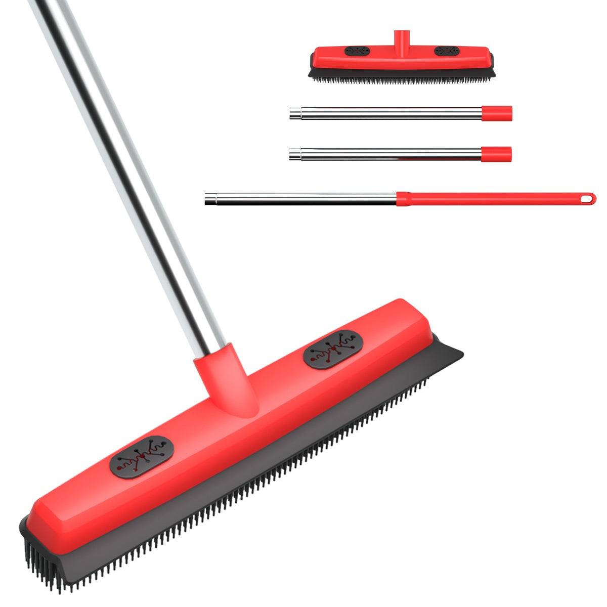 Pet Hair Remover Broom And Squeegee For Carpets
