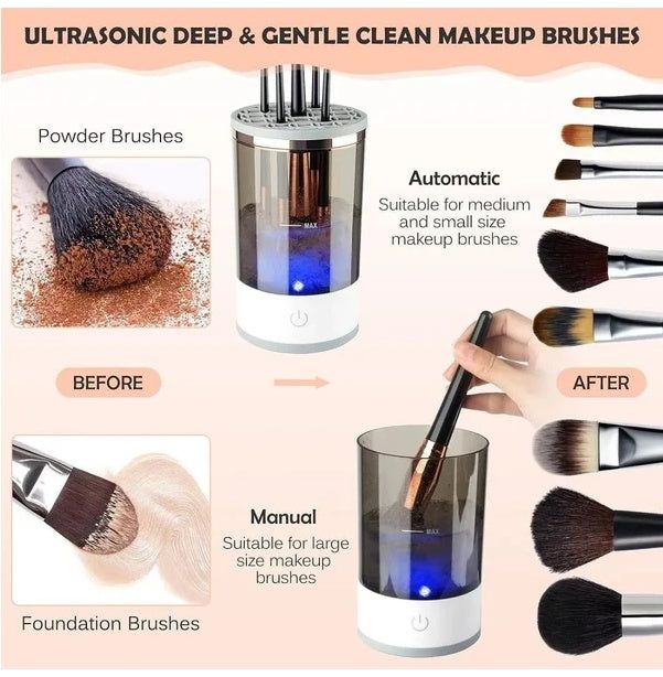 Electric Makeup Brush Cleaner Automatic USB Powered
