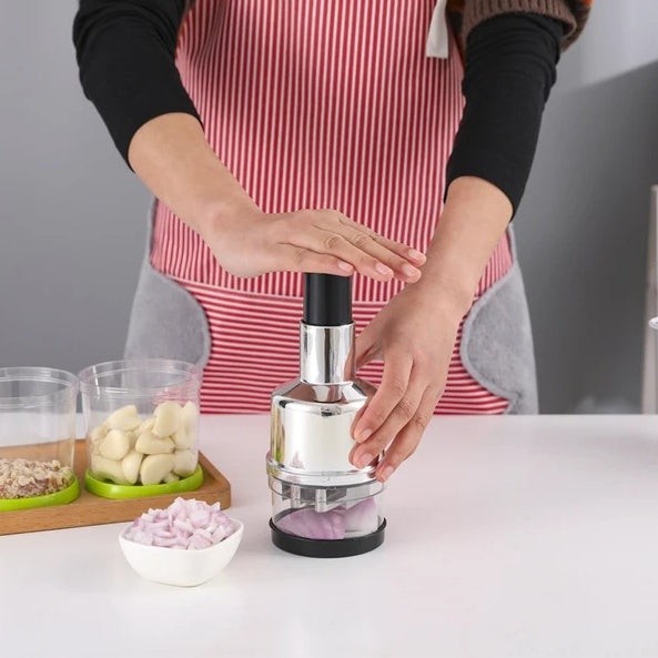 Manual Vegetable Chopper Stainless Steel Easy Prep