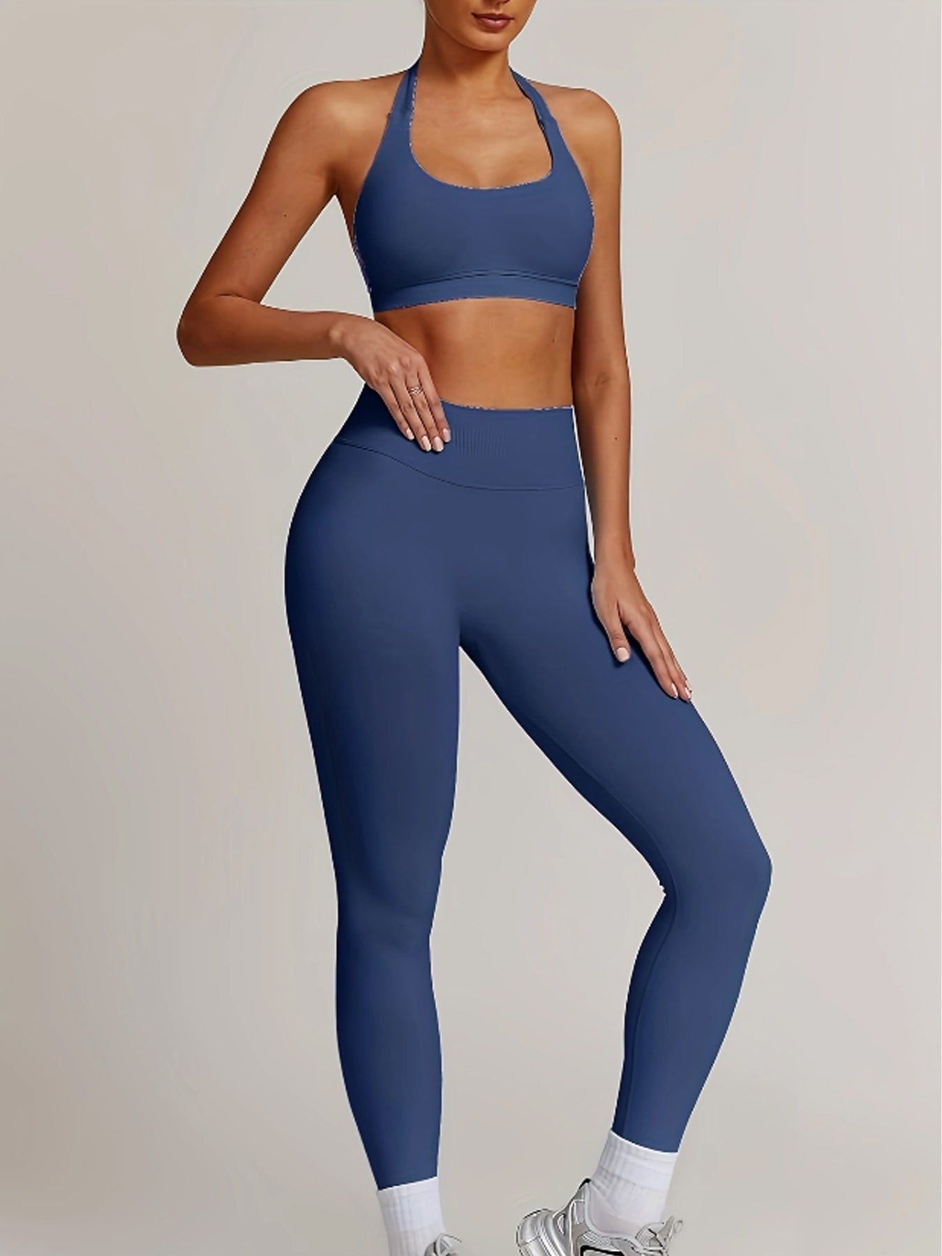 Workout Set for Women with Supportive Bra and Leggings