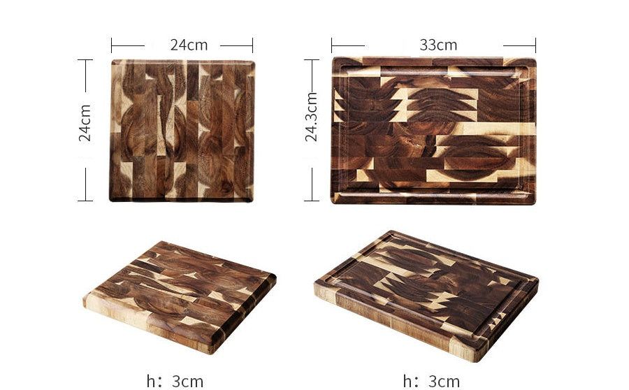 Solid Wood Cutting Board 3cm Thick Acacia Kitchen Board
