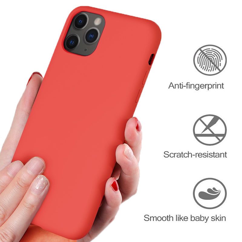 Shockproof Solid Color Resin Phone Case for iPhone 7–16 Pro, Full Coverage