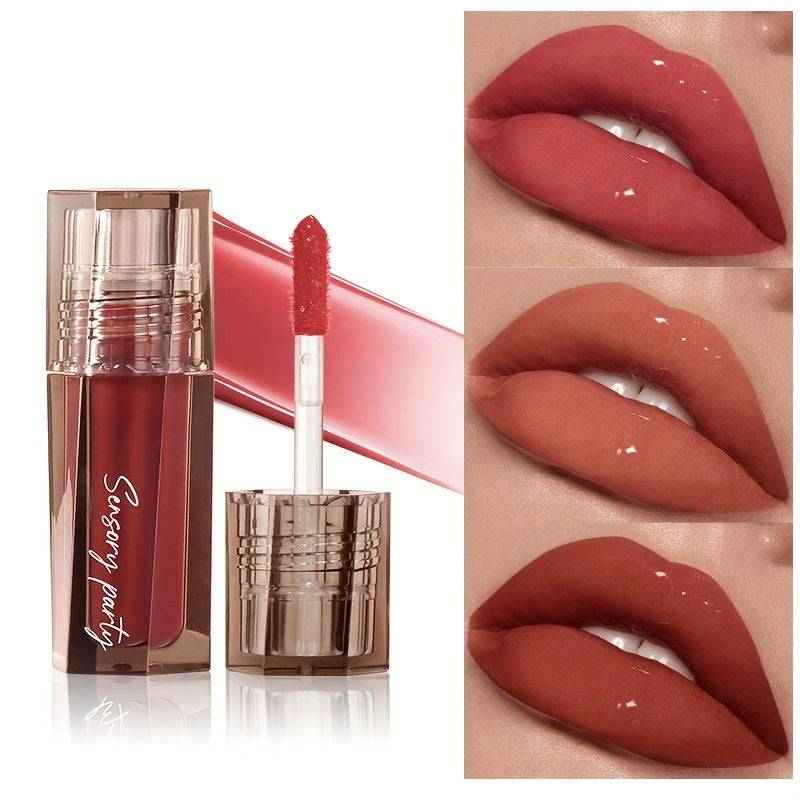 6-Color Moisturizing Mirror Lip Gloss Set Long-Lasting Glossy Liquid Lipstick with Refreshing Non-Greasy Texture Ideal Gift for Women