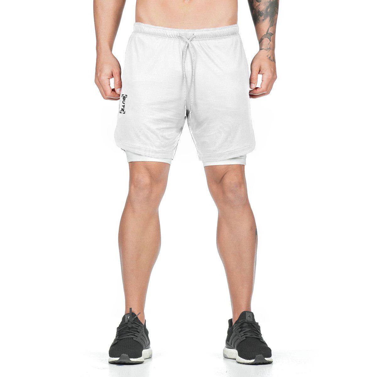 Lightweight Compression Shorts with Phone Pocket