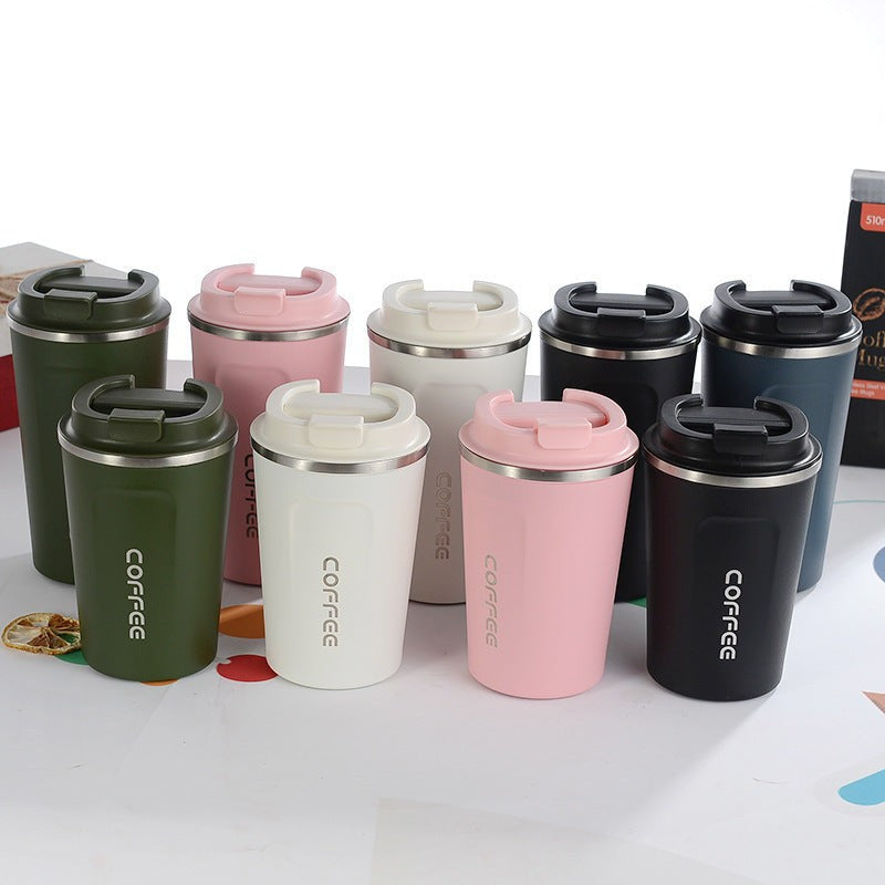 304 Stainless Steel Insulated Coffee Mug Double Wall Big Belly Cup 380ml 510ml Keeps Drinks Hot or Cold