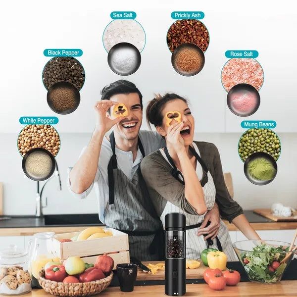 Electric Salt & Pepper Grinder Gravity Sensor Adjustable