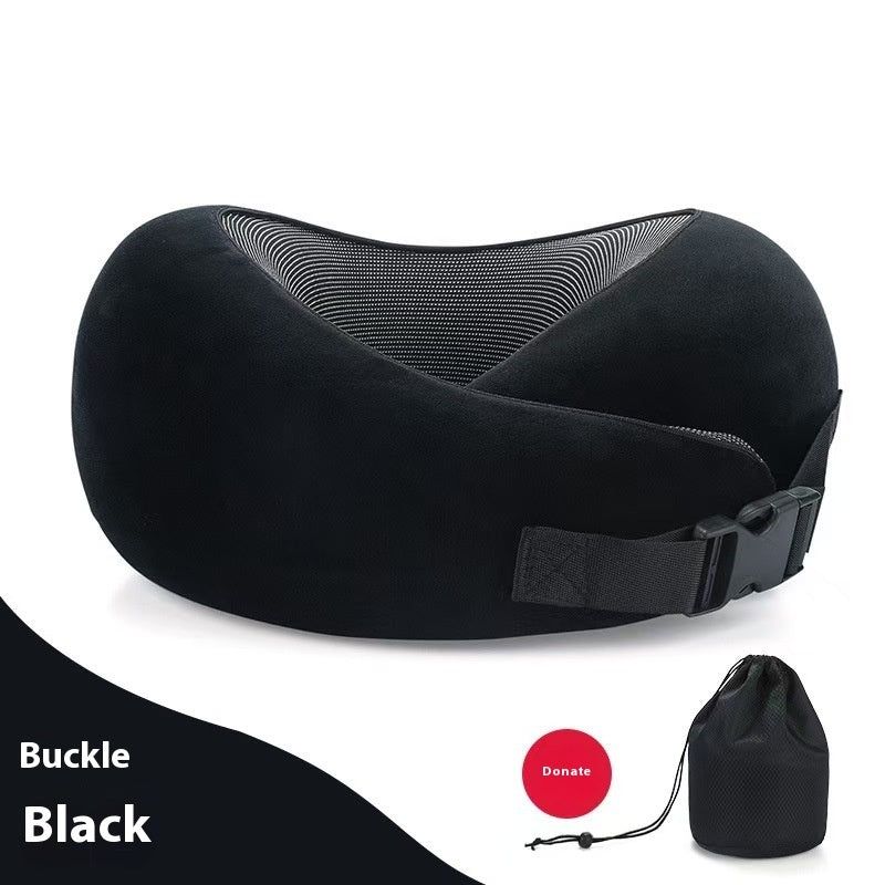 Memory Foam Travel Neck Pillow U Shape Adjustable Support