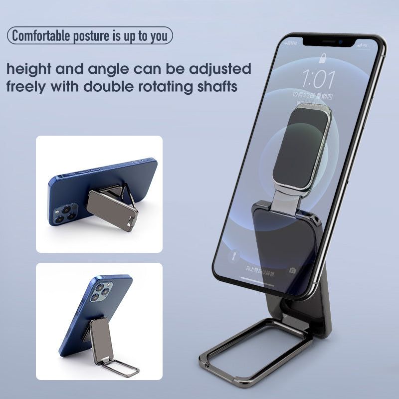 Adjustable Phone Stand Foldable Metal Magnetic Desk Holder
