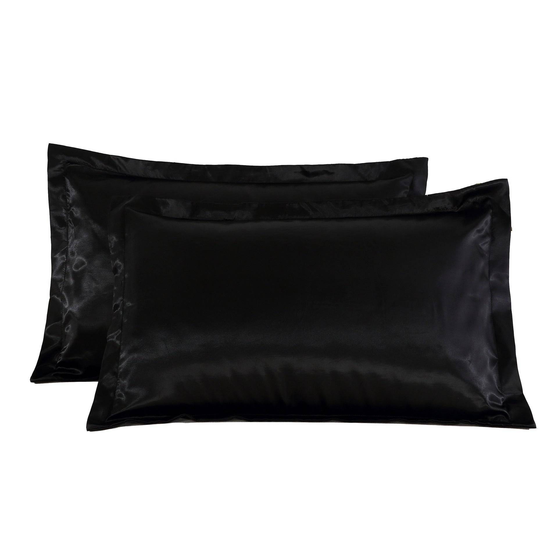 Pure Color Silk Pillowcase Soft Smooth Single Cover